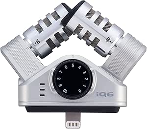 Zoom iQ6 Stereo X/Y Microphone - iPhone iPad Recording