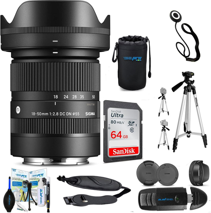 Sigma 18-50mm f/2.8 DC DN Sony E-Mount Lens Bundle — main product image