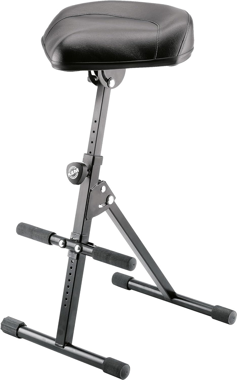 K&M 14045.000.55 Performance Stool Black Leather — main product image