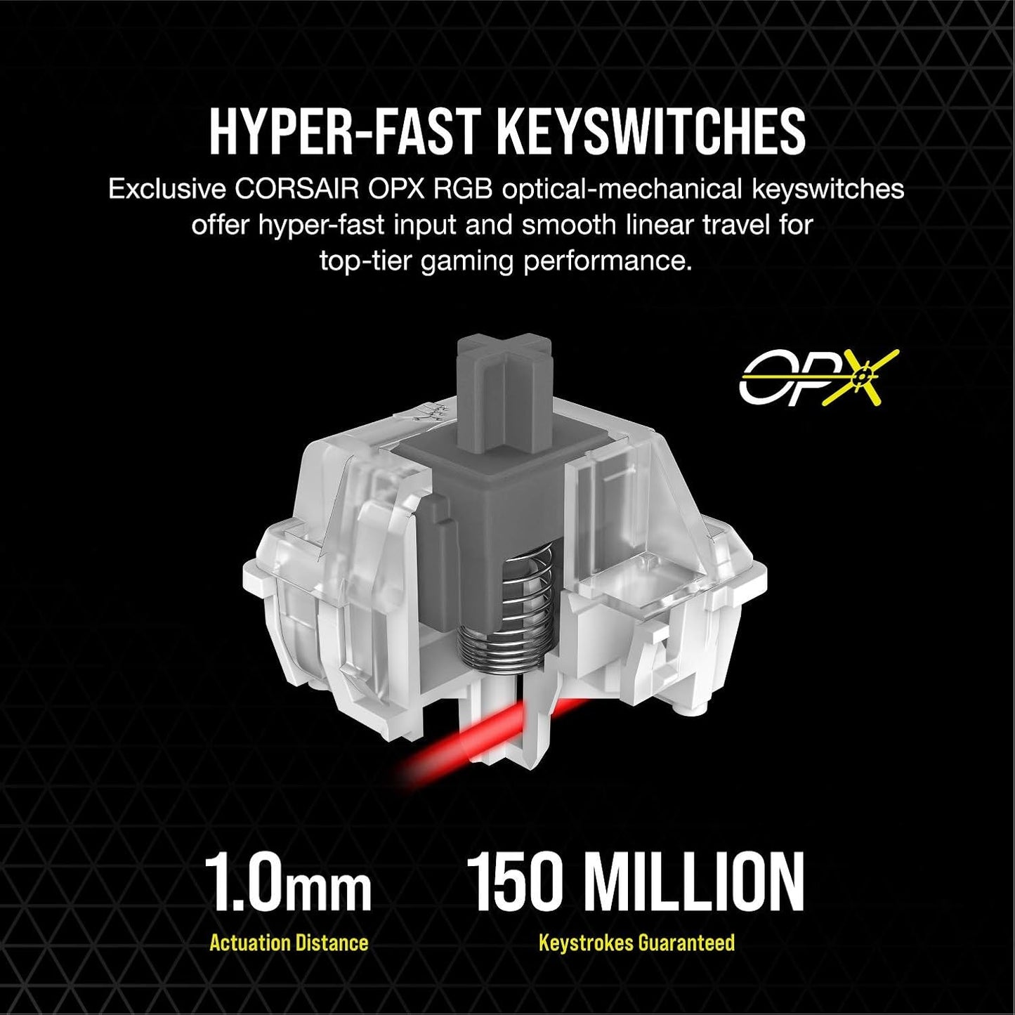 Corsair CH-912A01A-NA-cr K100 RGB OPX Gaming Keyboard