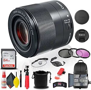 Canon 2439C002 EF-M 32mm f/1.4 STM Lens Bundle Renewed