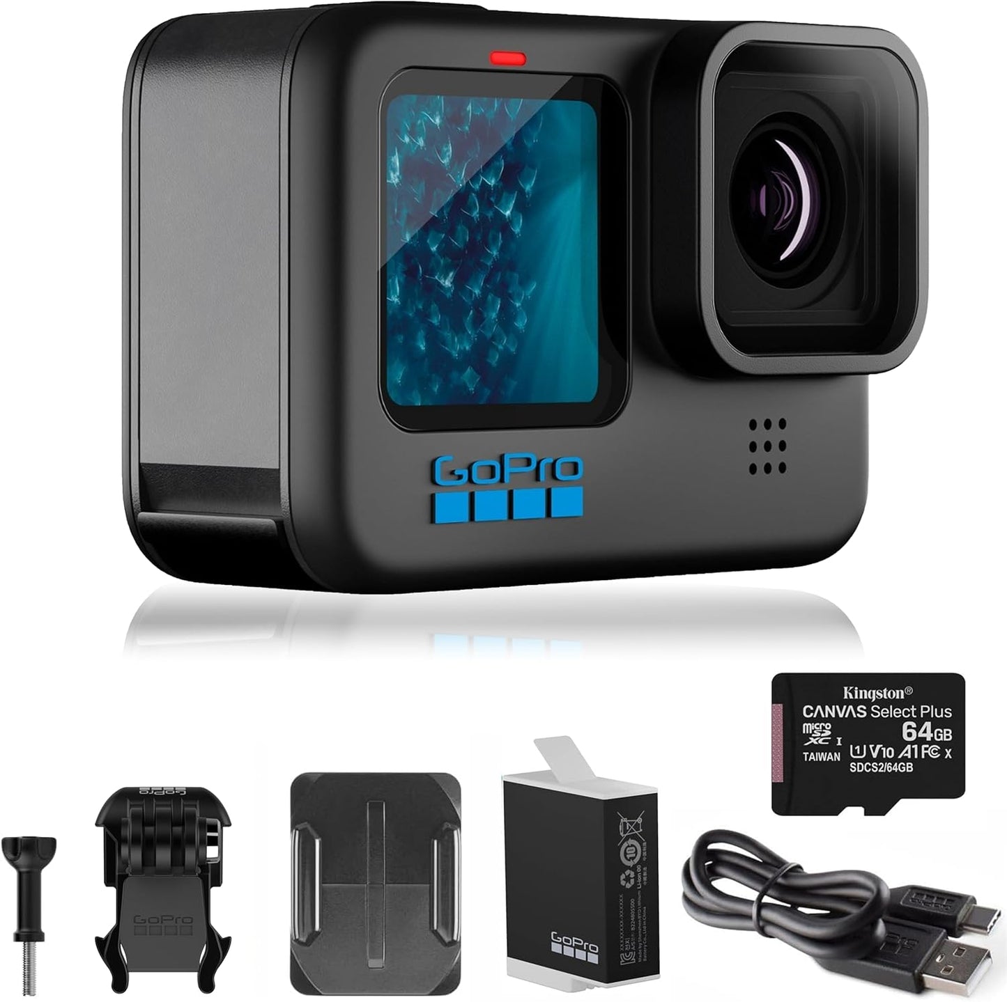 GoPro HERO11 Black Action Camera 64GB SD Card