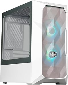 Cooler Master TD300-WGNN-S00 Mesh White Micro-ATX Case ARGB