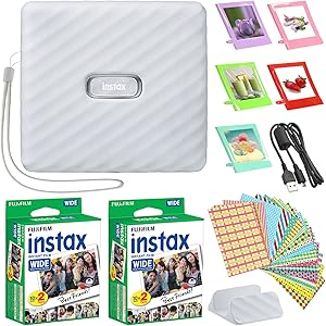 Fujifilm Instax Link Wide Smartphone Printer Film Bundle