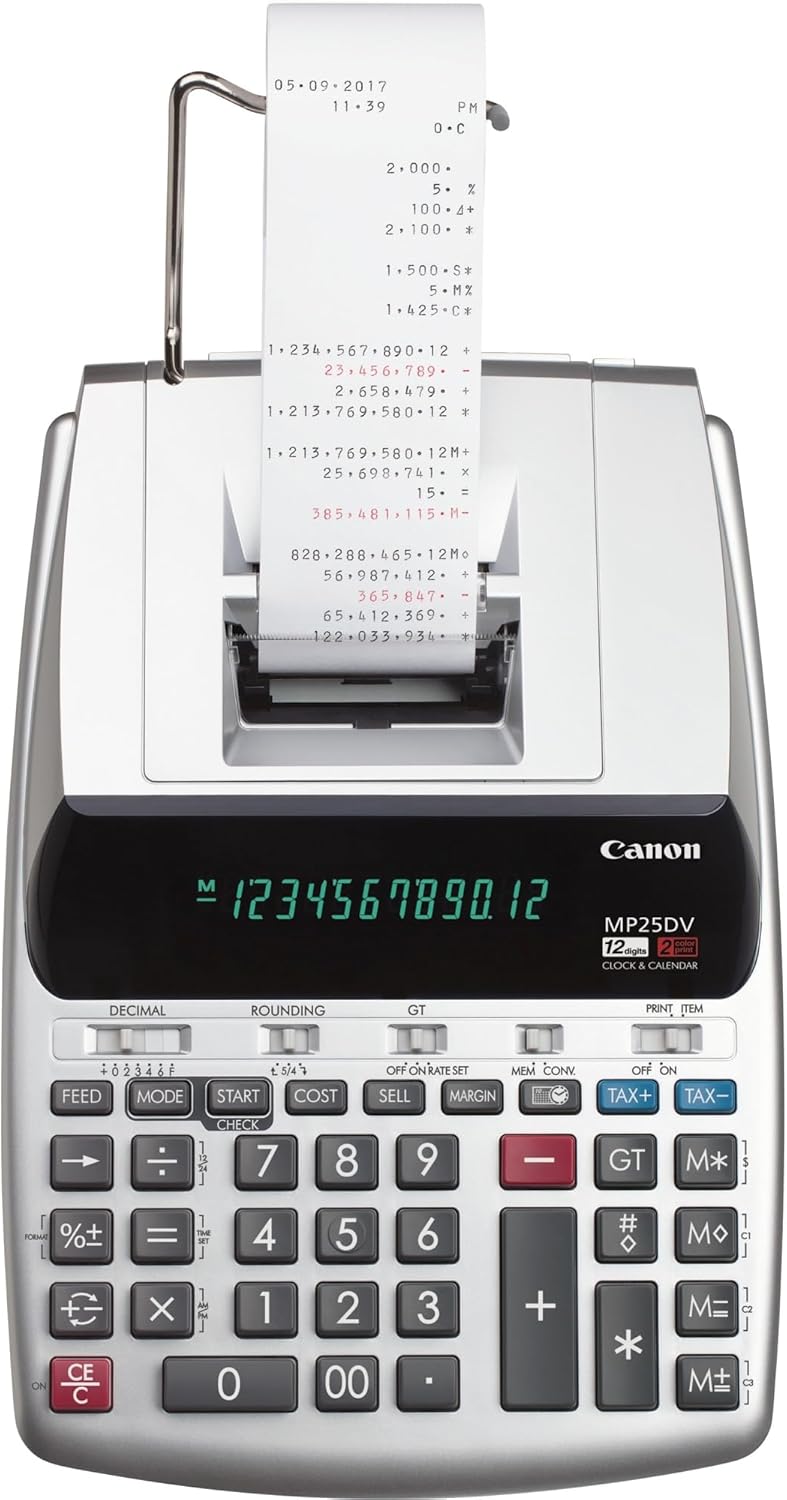 Canon 2202C001 MP25DV-3 Desktop Printing Calculator