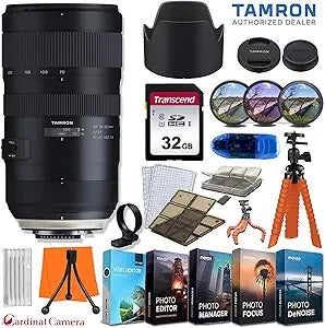 Tamron 70-200mm G2 Lens for Nikon Bundle