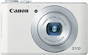 Canon 6799B001 PowerShot S110 12.1MP Digital Camera (White)