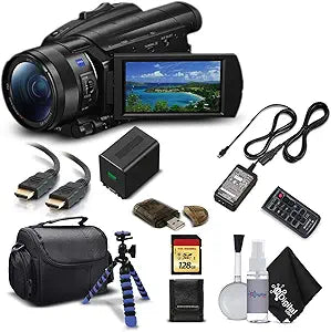 Sony FDR-AX700/B Handycam 4K Camcorder 128GB Kit Renewed