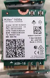 Intel Killer Wi-Fi 6 AX1650x AX200 M.2 Wireless Card