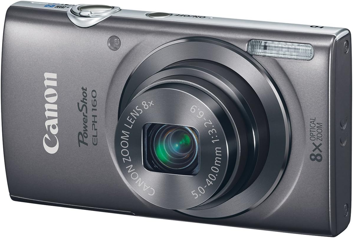 Canon 0137C001 PowerShot ELPH 160 - 20MP, 8x Zoom, Silver