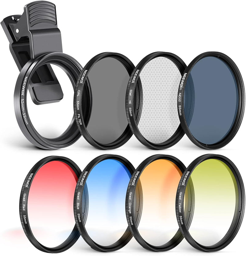 NEEWER 55mm ND+CPL Effect Filter Set Phone Lens — main product image