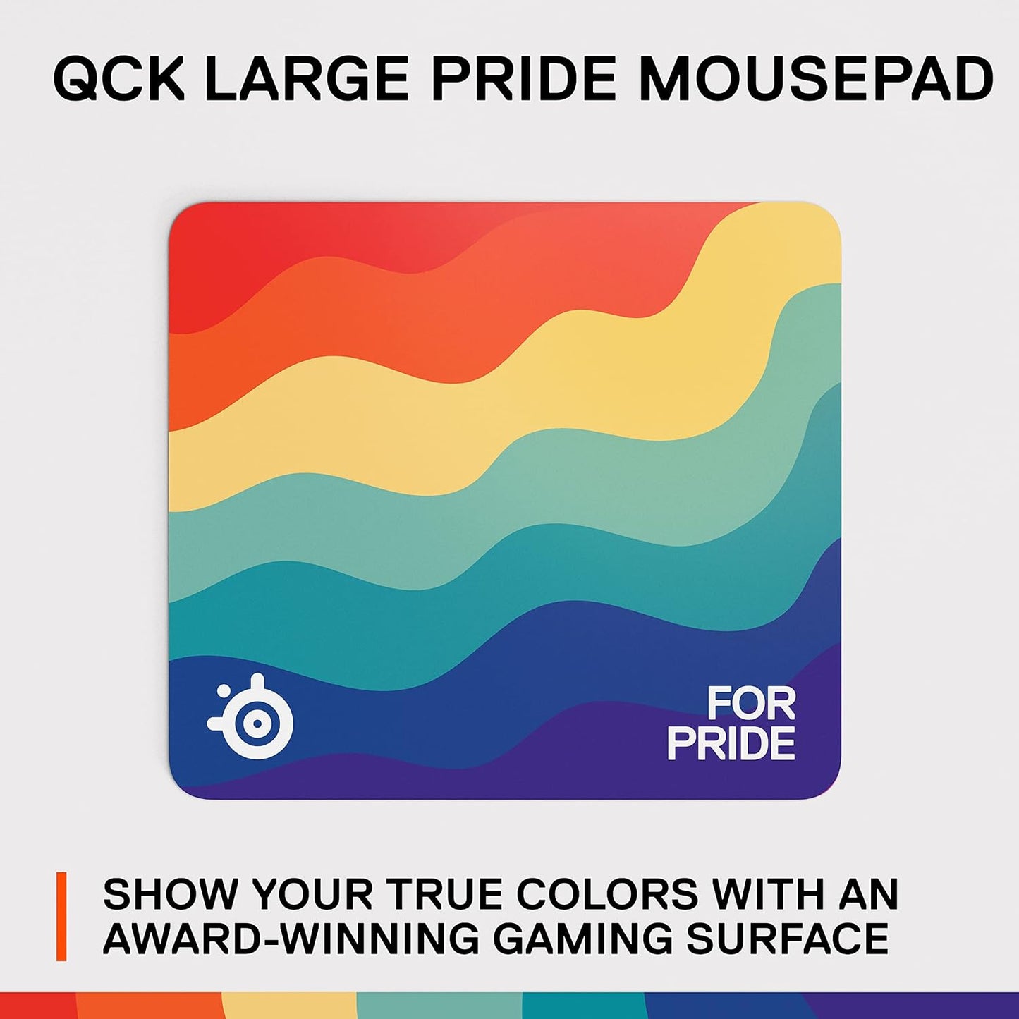 SteelSeries QcK Large - Pride Edition Gaming Mouse Pad - Micro-Woven