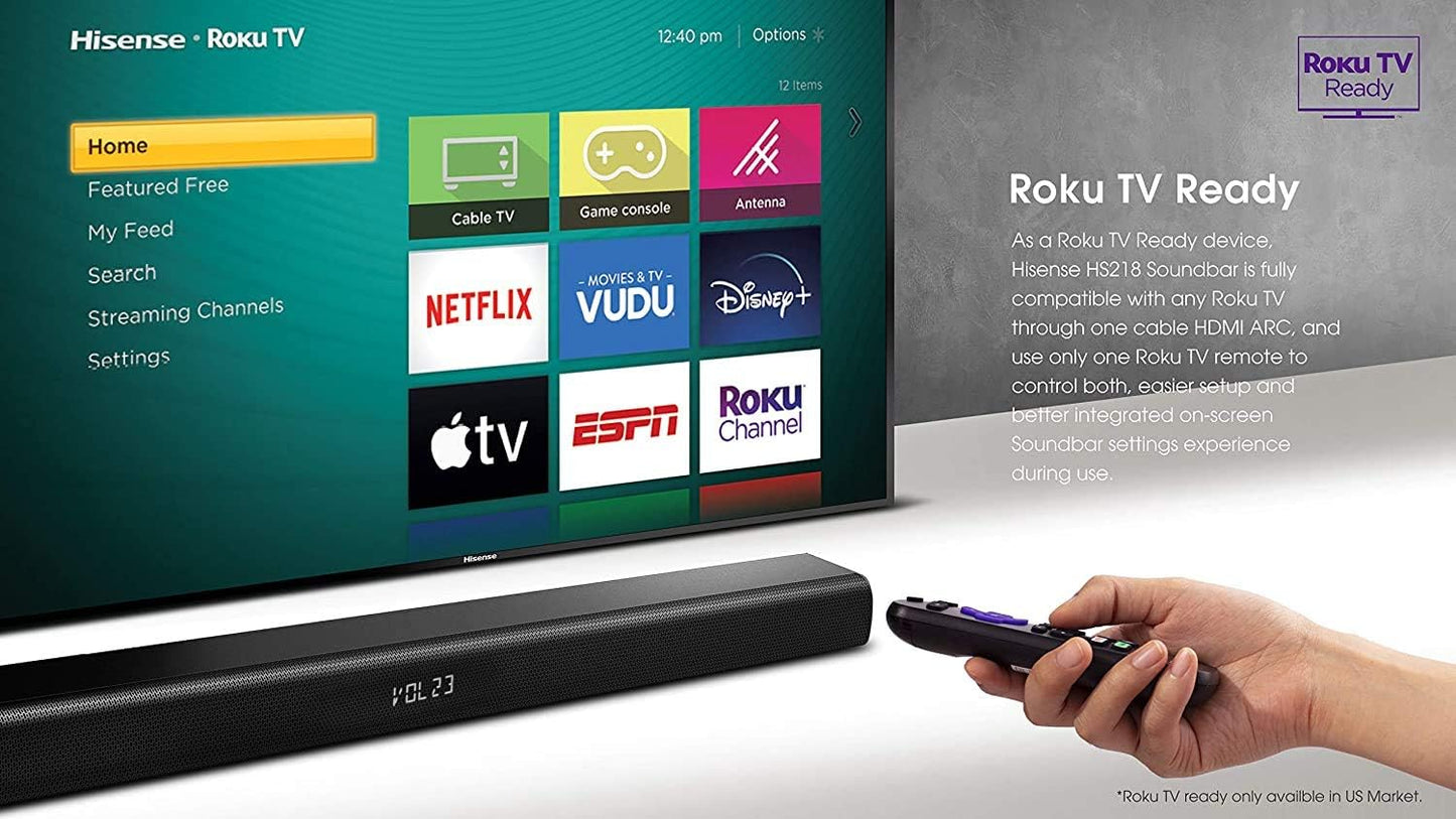Hisense 85H6570G 85-Inch 4K Android Smart TV & Soundbar