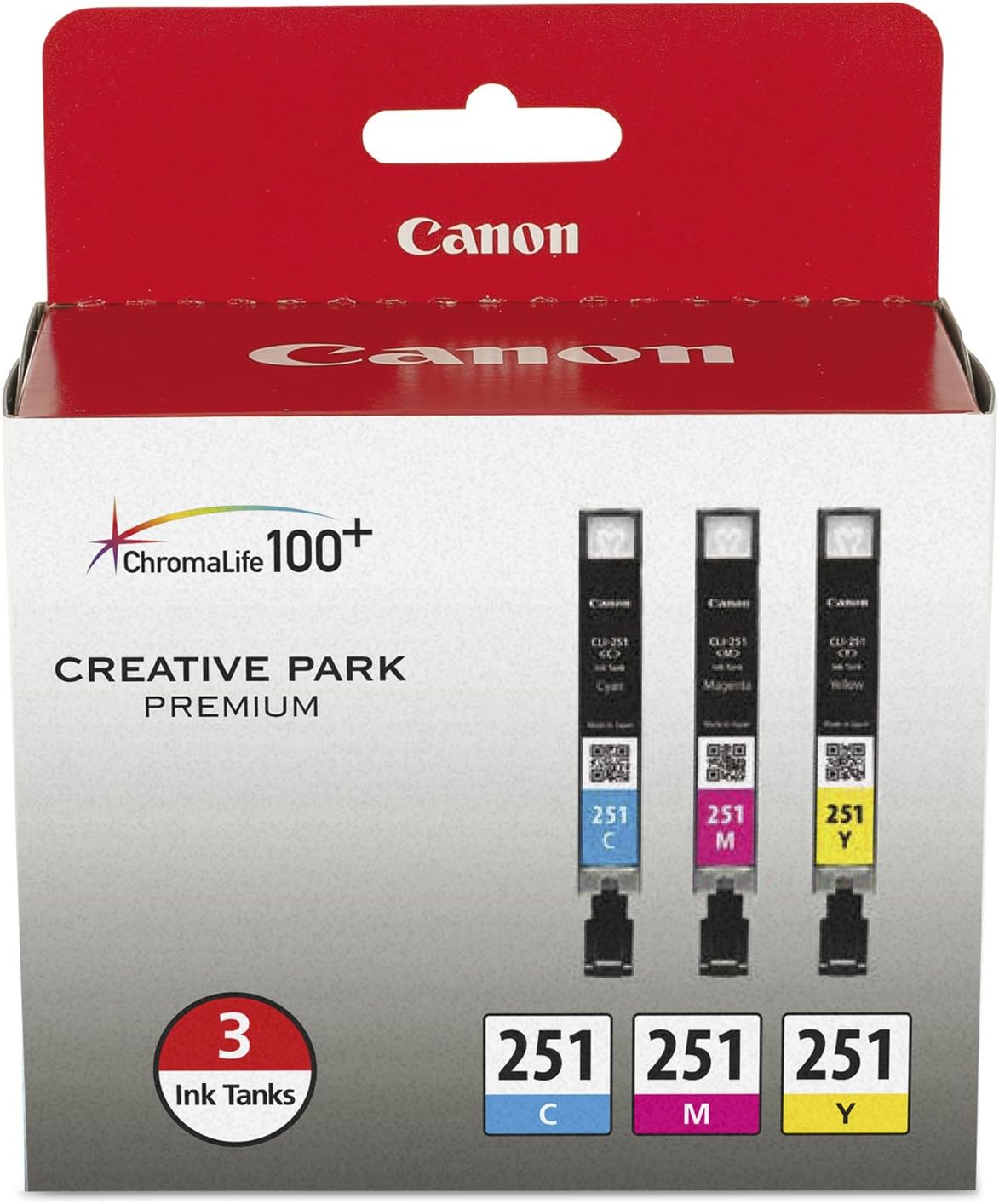 Canon CLI-251 3-Color Ink Cartridge Multi-Pack