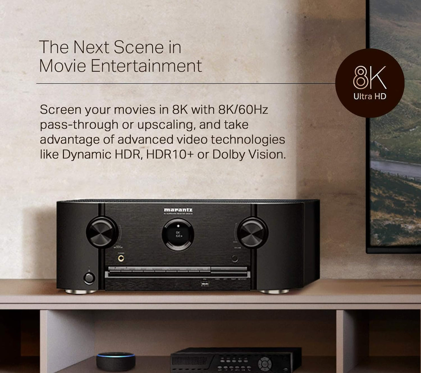 Marantz SR5015 7.2-Ch 8K AV Receiver with HEOS Renewed