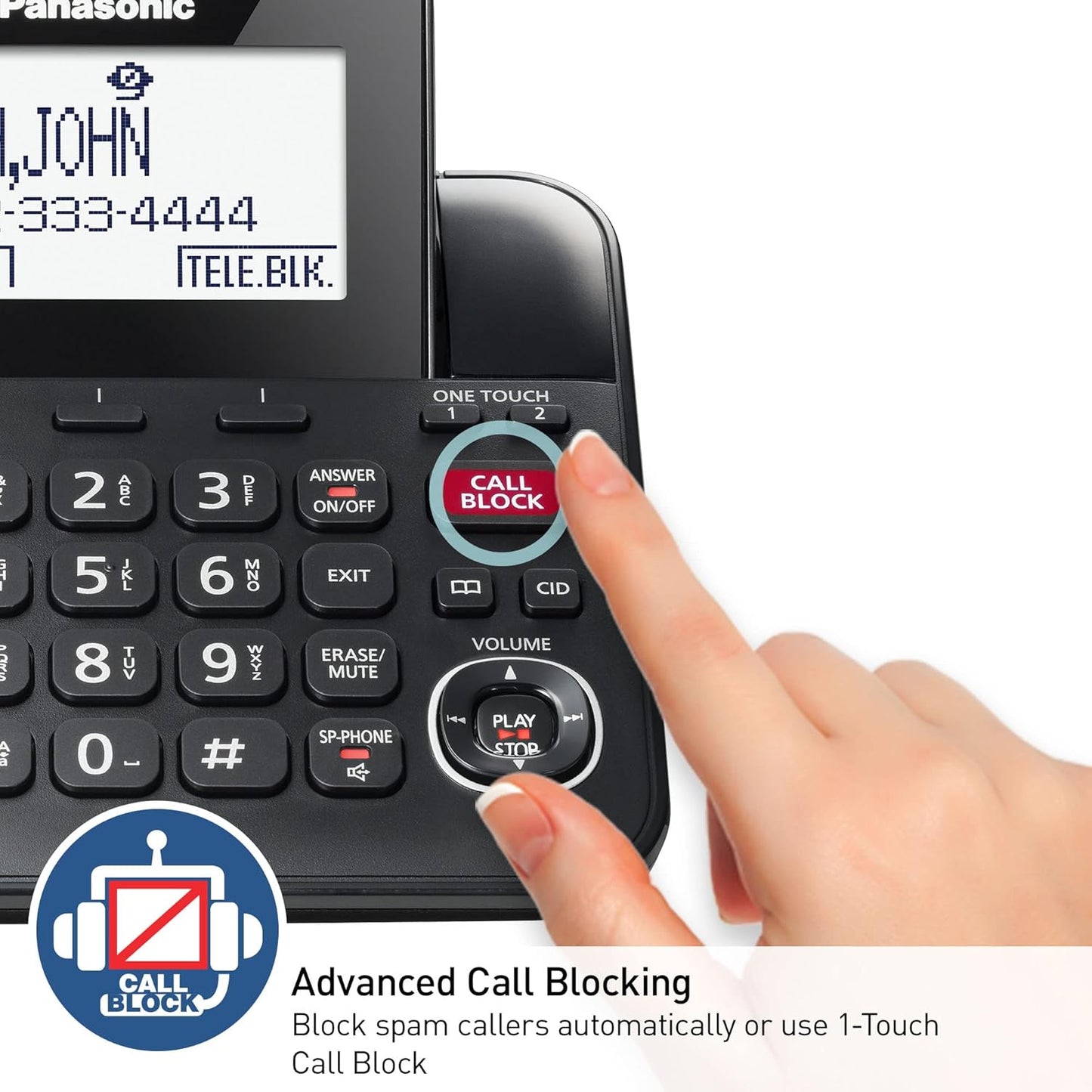 Panasonic KX-TGF892B Bluetooth Expandable Corded Phone