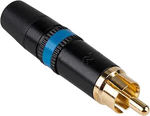 Neutrik REANNYS3736 REAN RCA Plug - Black/Blue — main product image