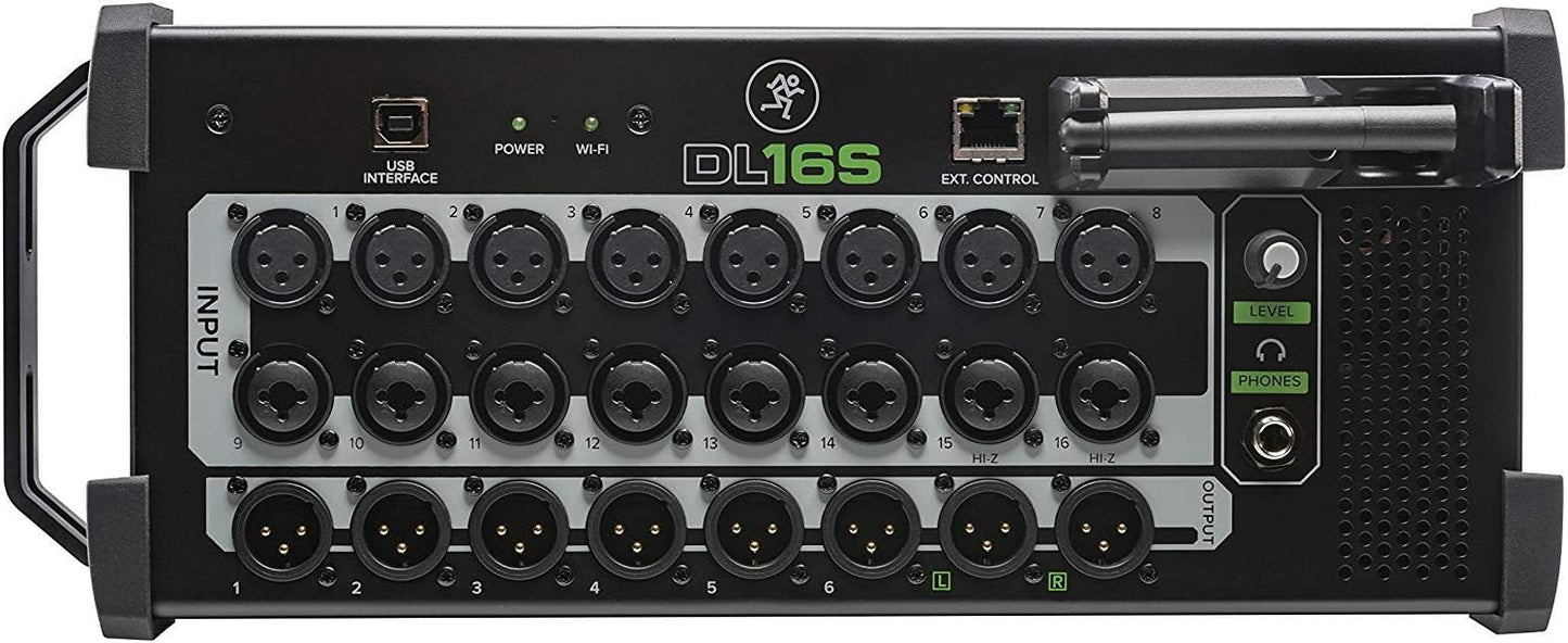 Gravity DL16S+TH02+XLR(2)+M Mackie DL16S Digital Rack Mixer Bundle