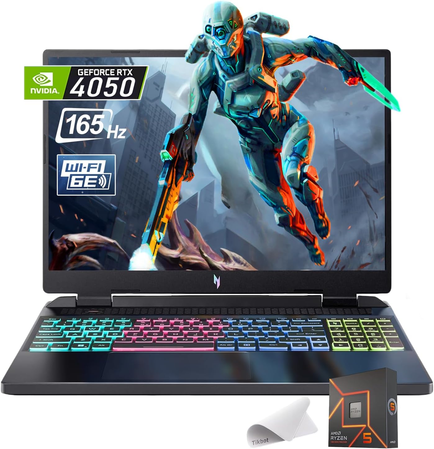 Acer Nitro 16 Gaming Laptop Ryzen 5 RTX 4050 165Hz