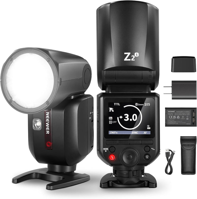 Neewer Z2-S TTL Round Head Flash Speedlite for Sony Cameras — main product image