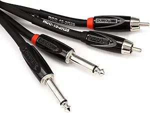 Roland RCC-15-2R28 Dual RCA to 1/4" Cable 15ft