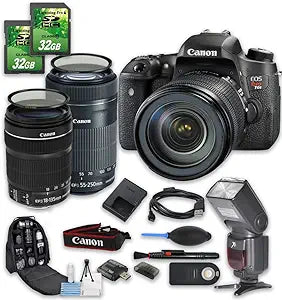 Canon PZ-CANT6SKIT18-135-55-250-080316 Rebel T6s Lens Bundle