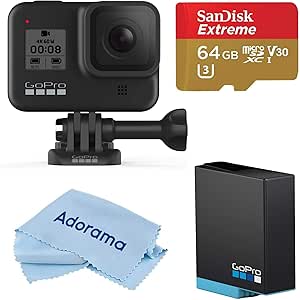 GoPro HERO8 Black 4K Waterproof Action Camera Bundle