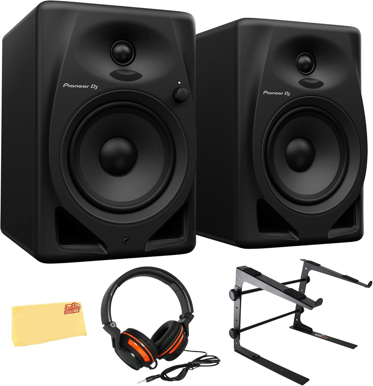 Pioneer DJ DM-50D 5-inch Desktop Monitor Bundle