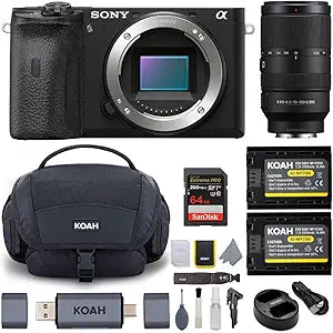 Sony Alpha a6600 Mirrorless Camera with 70-350mm Lens Bundle