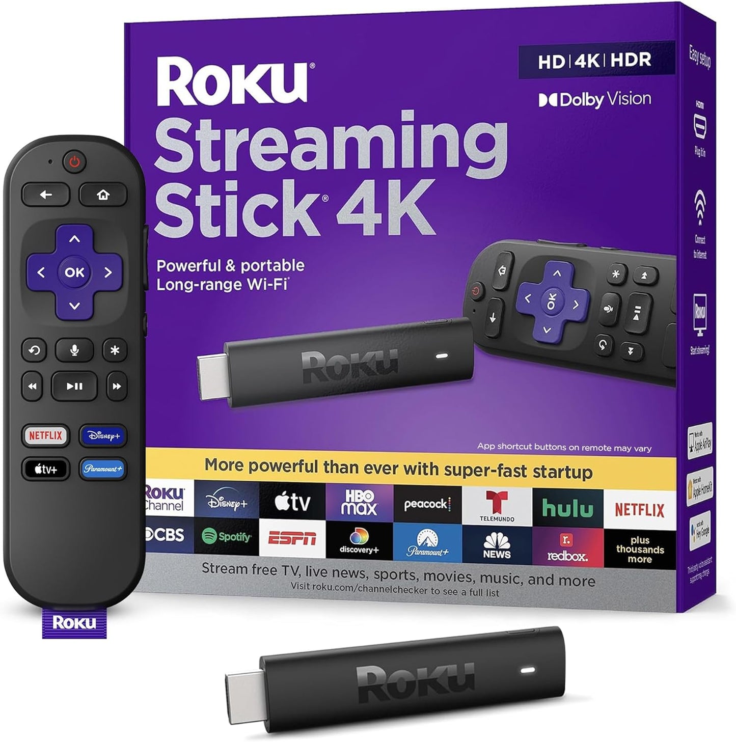Roku Roku_Streaming_Stick_4K Streaming Stick 4K - Portable & Powerful