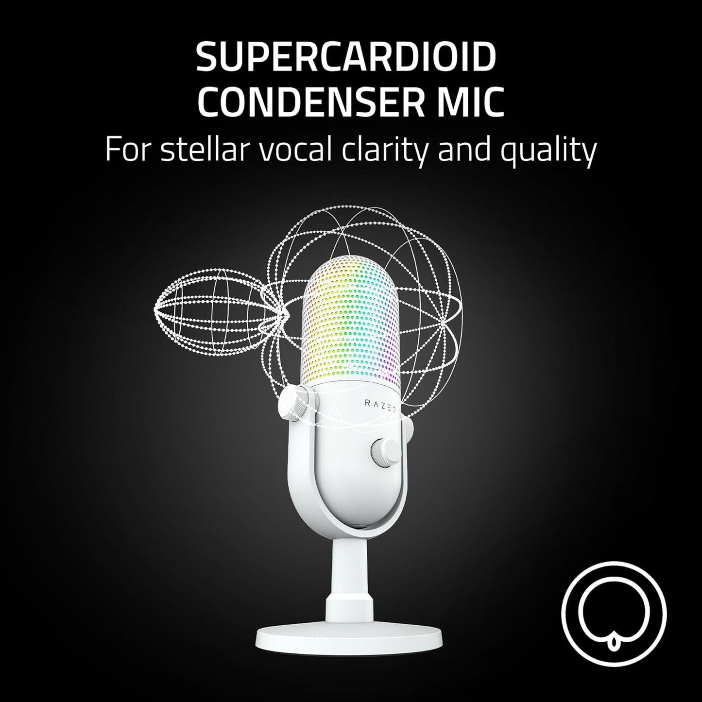 Razer Seiren V3 Chroma RGB USB Streaming Microphone