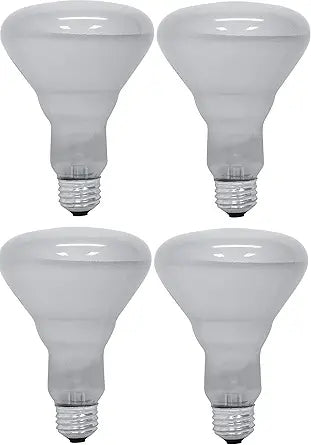 GE 65 Watt BR30 Soft White Floodlight Bulb 4-Pack