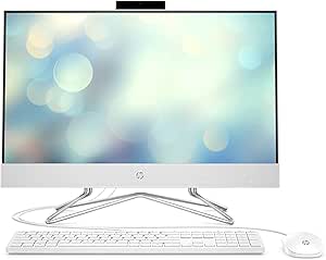 HP 22-dd0210 All-in-One Desktop (Renewed): Athlon, 4GB RAM, 256GB SSD — main product image