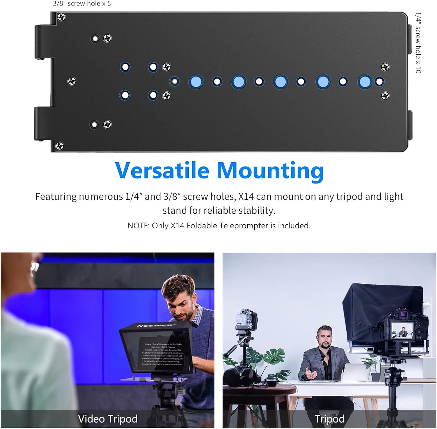 Neewer X14 Teleprompter with Remote & App Control