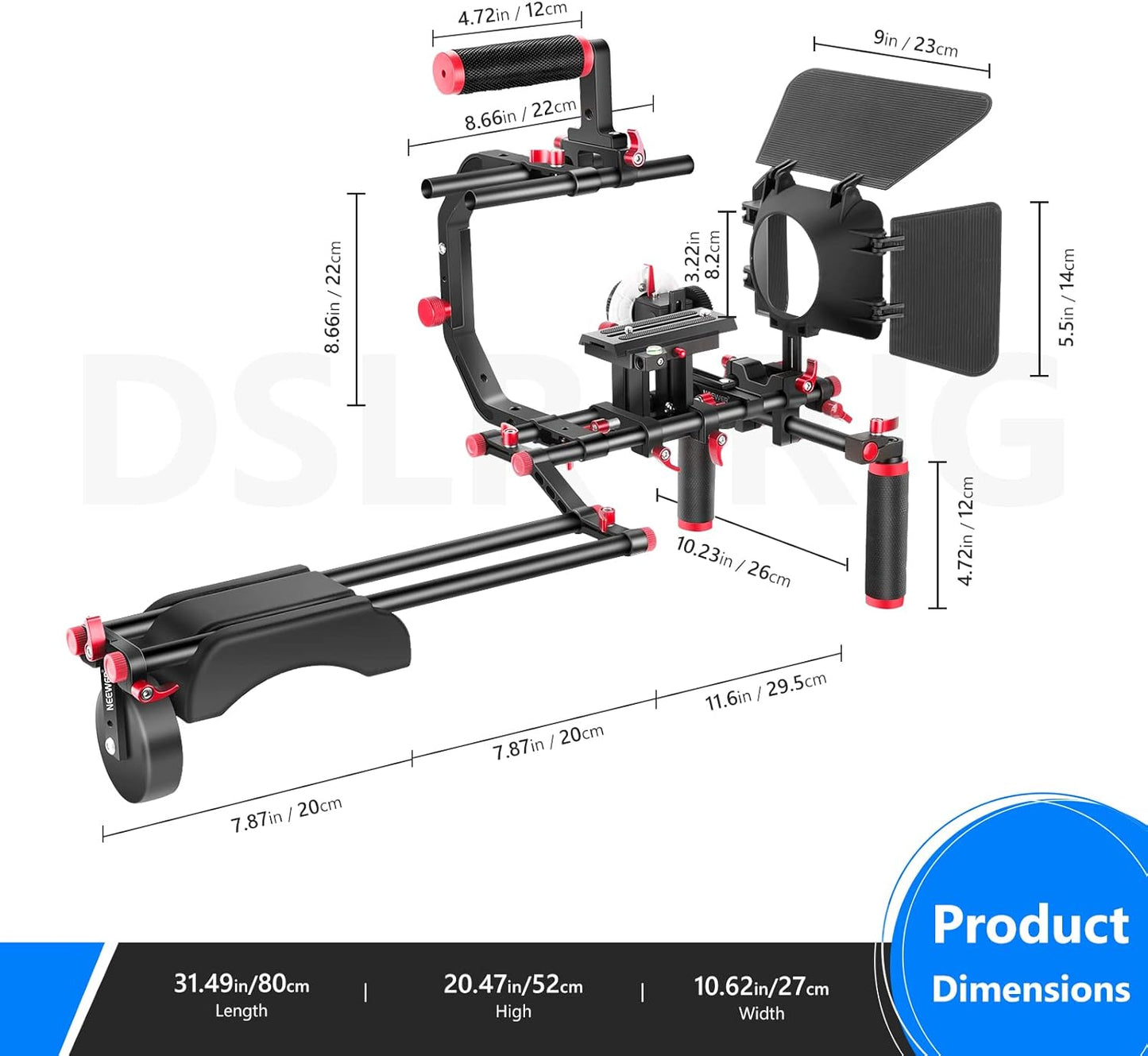 Neewer SR101 DSLR Camera Shoulder Rig Kit