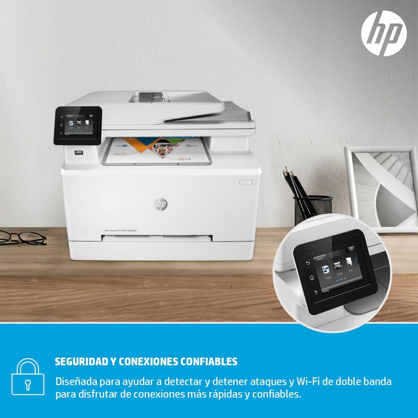 HP 7KW75A LaserJet Pro M283FDW Color Multifunction Printer
