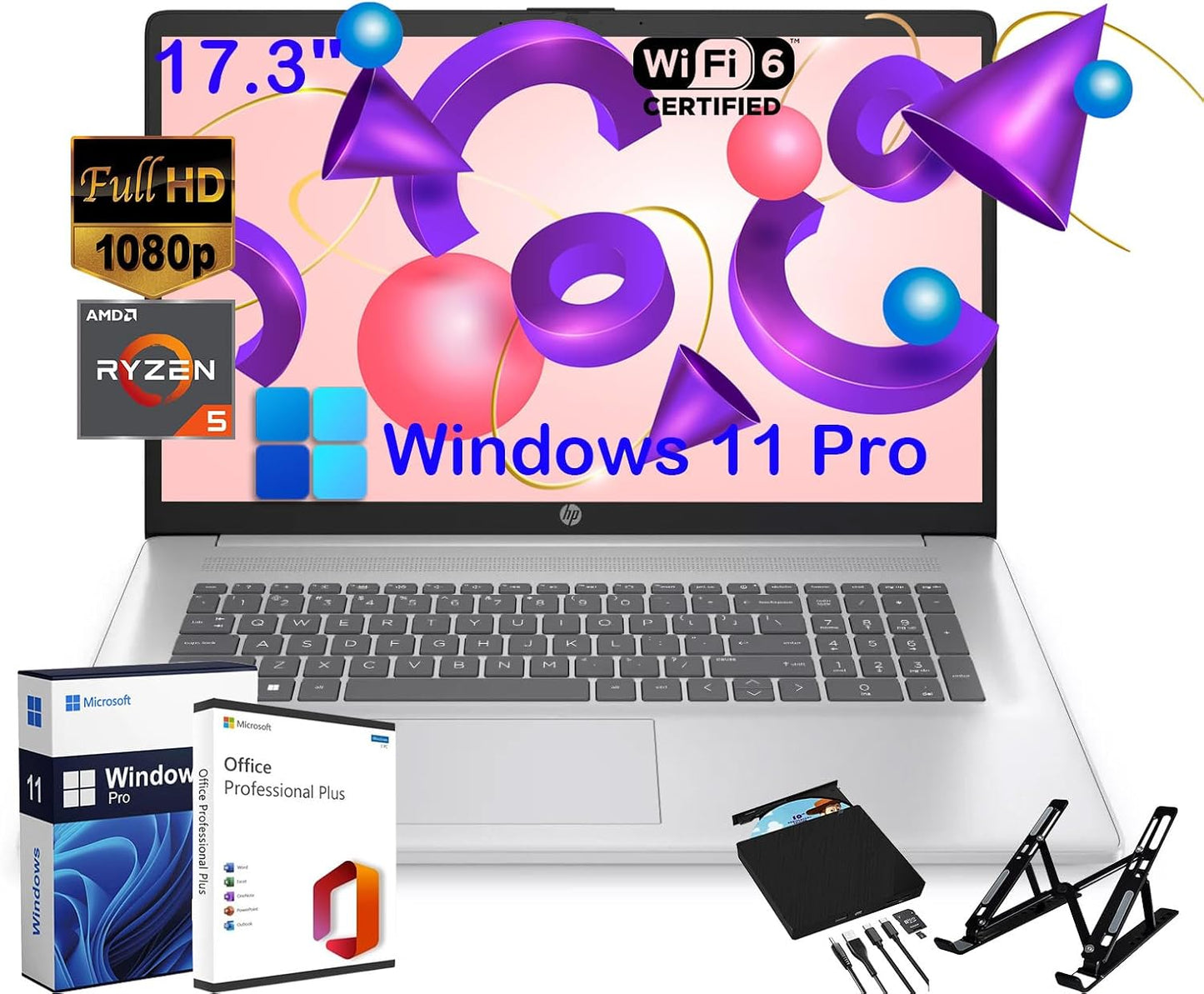 HP HP Business Laptop 17.3" Ryzen 5 Laptop