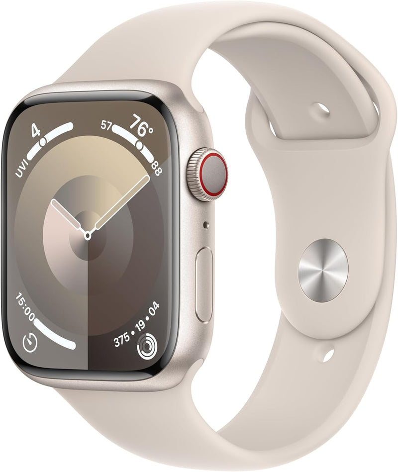 Apple Watch Series 9 (GPS + Cellular) 45mm Starlight — main product image