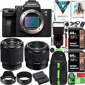 Sony E99SNILCE7M3KB a7III Mirrorless Camera Two Lens Bundle