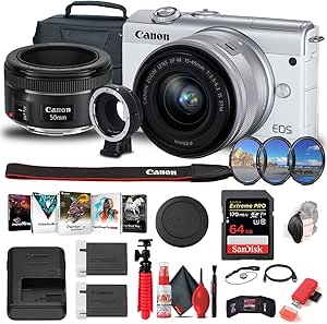 Canon EOS M200 Mirrorless Camera Kit Renewed