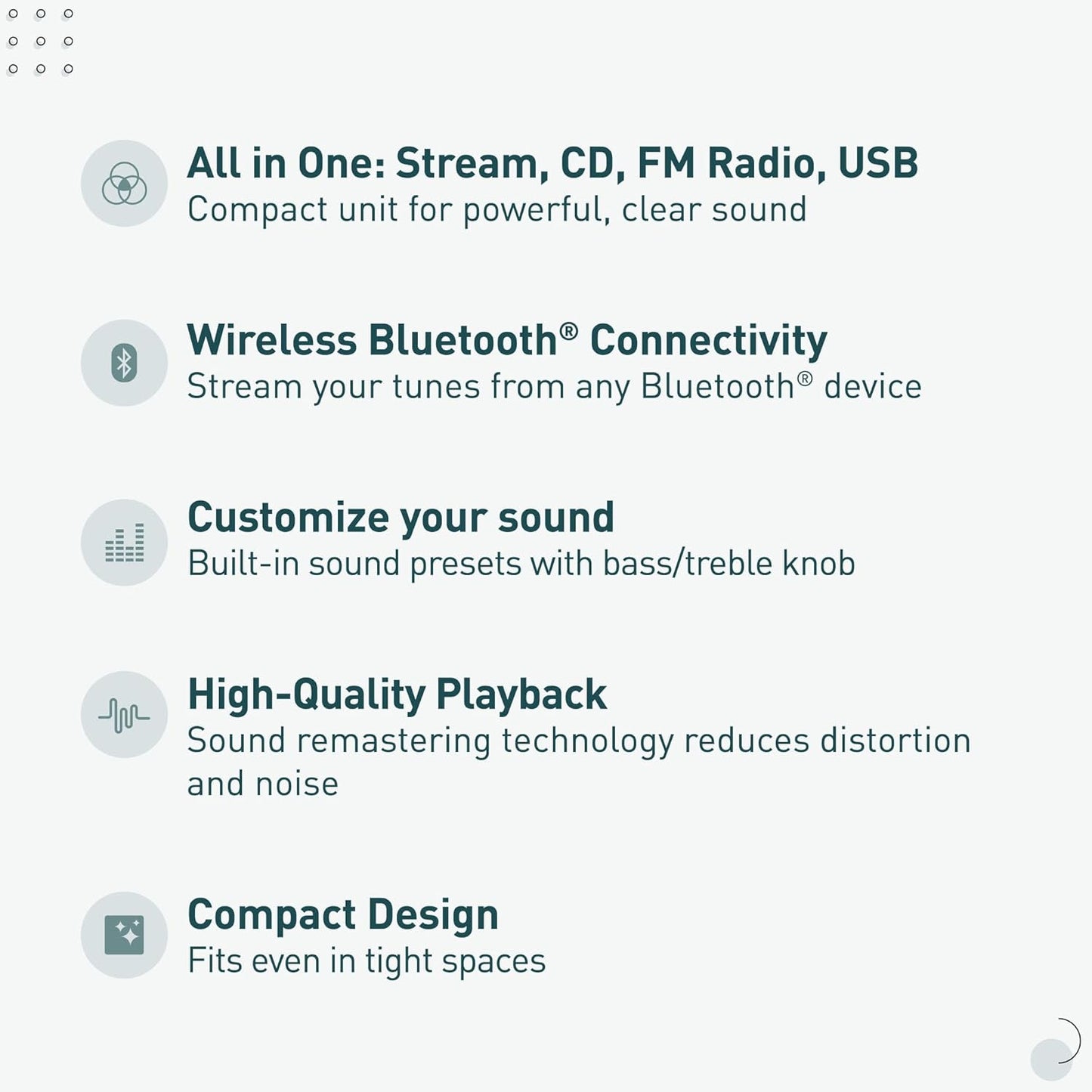 Panasonic SC-PM270PP-K Bluetooth Compact Stereo System
