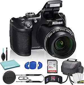 Nikon COOLPIX B500 Black Digital Camera Bundle Renewed