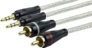 GE 34497 Pro 4ft RCA to 3.5mm Audio Cable