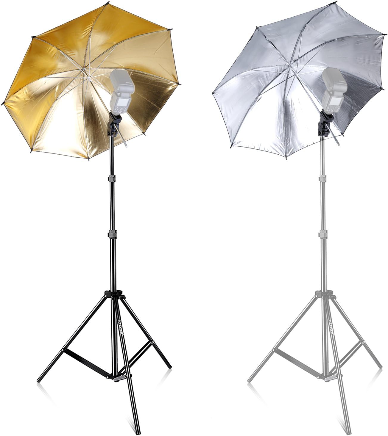 Neewer Flash Mount Umbrella Kit - 33" Soft/Reflective, Stand