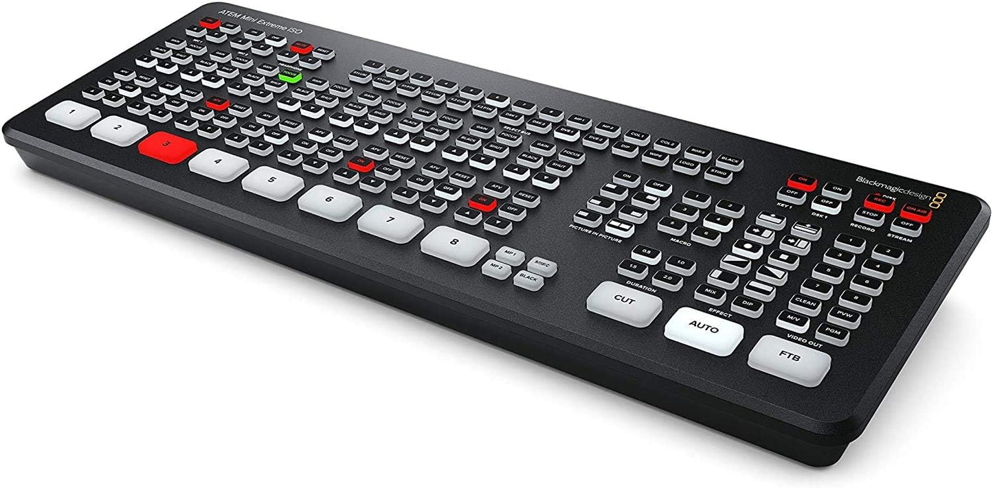 Blackmagic Design ATEM Mini Extreme ISO - Live Stream Switcher Bundle