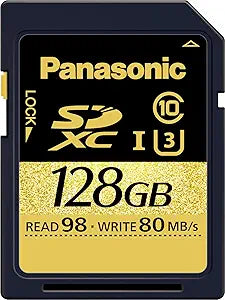Panasonic RP-SDUT128AK 128GB 4K UHS-I SD Card — main product image