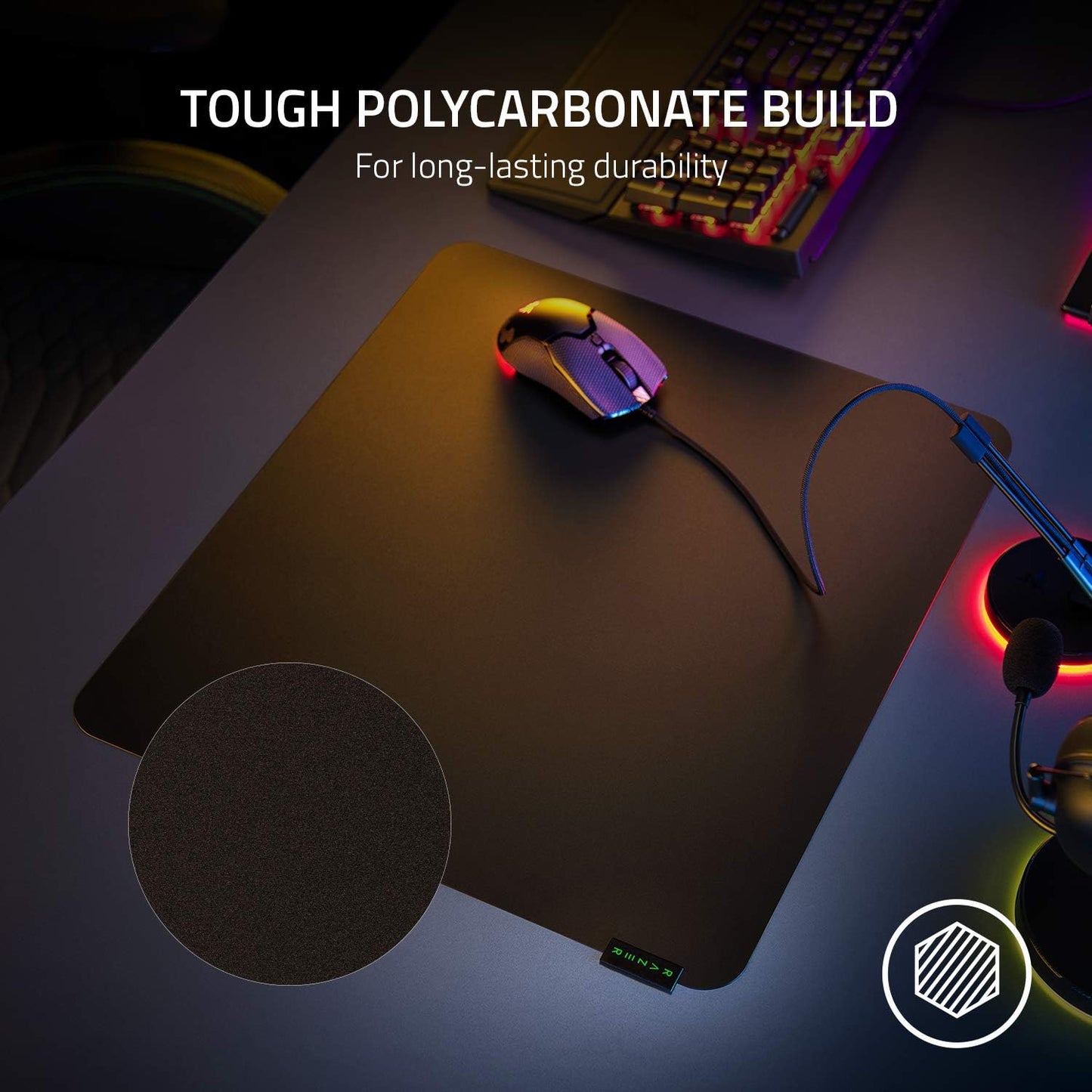 Razer RZ02-03820200-R3M1 Sphex V3 Hard Gaming Mouse Mat