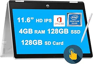 HP Pavilion X360 11 2-in-1 Touch Laptop N5030
