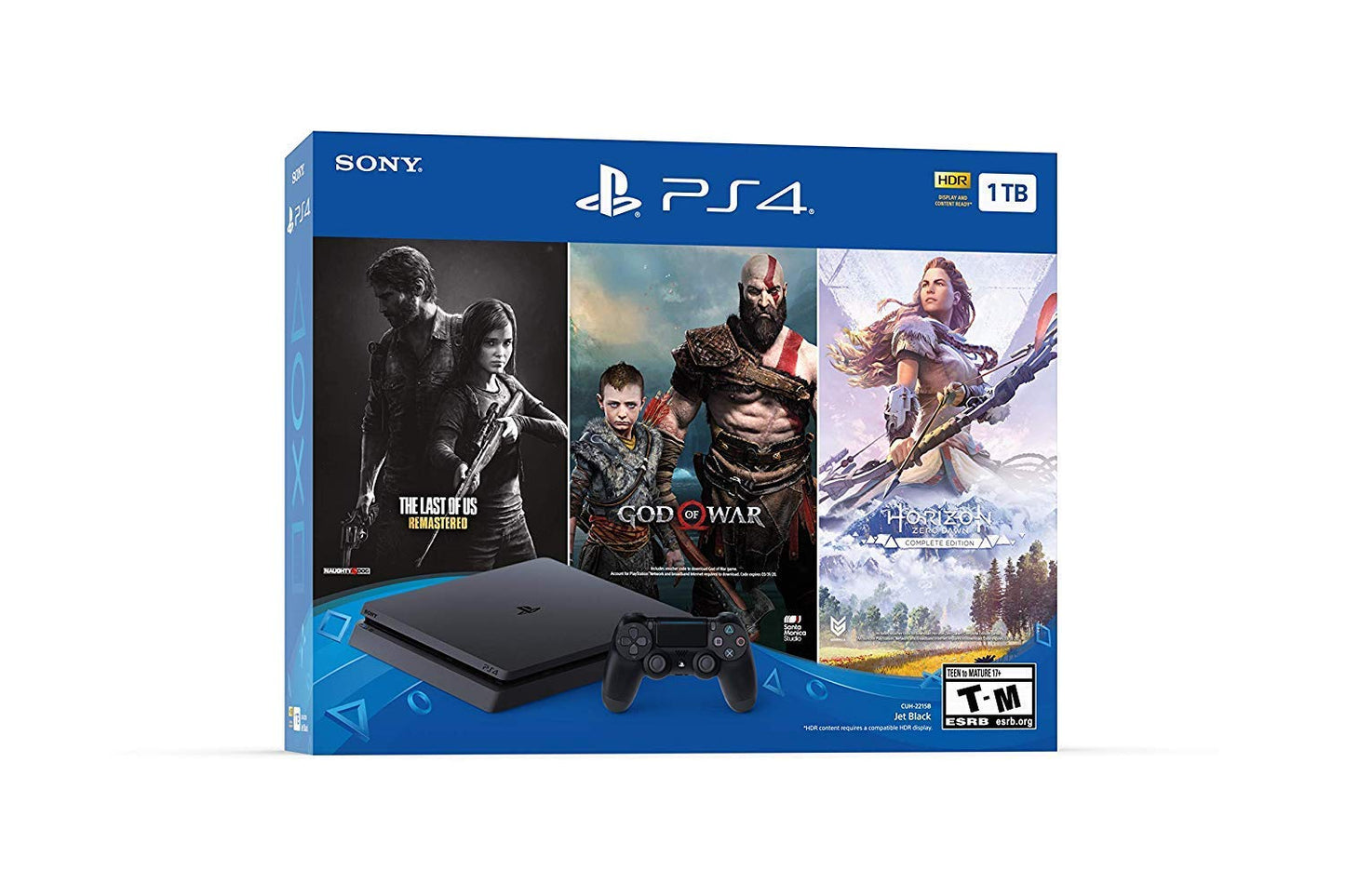 Sony Playstation 4 1TB Console Bundle Renewed Last of Us God of War