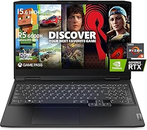 Lenovo IdeaPad 3 Gaming Laptop Ryzen 5 RTX 3050 32GB 1TB SSD